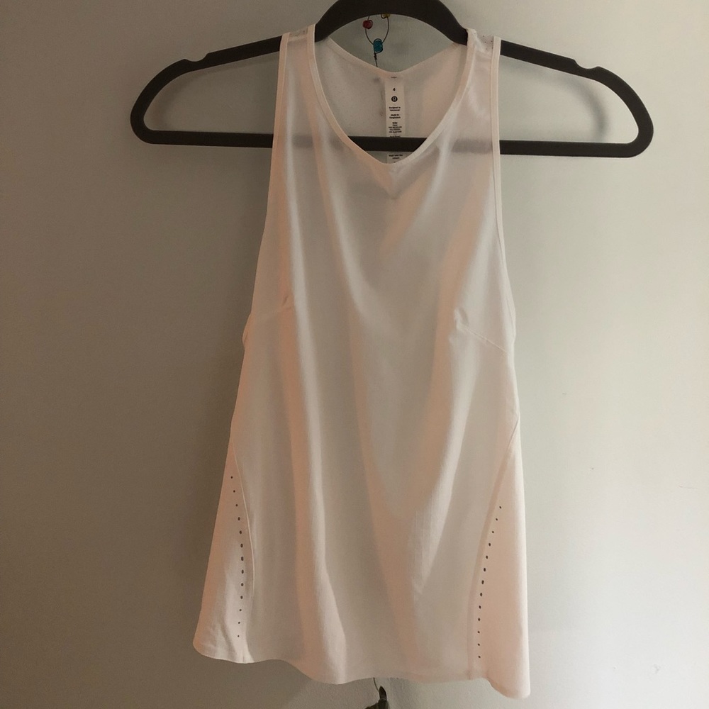White Lululemon tank top